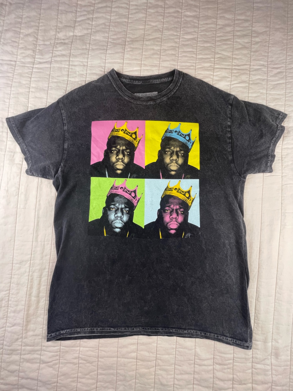 The Notorious B.I.G. As Pop Art Graphic Tee small